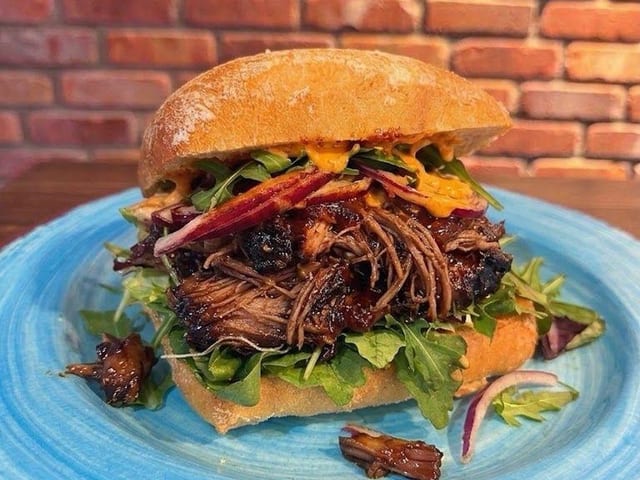 Peri Brisket Sandwich.