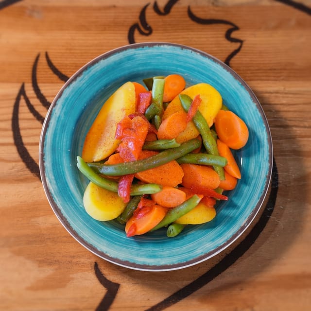 Steamed Vegetables.