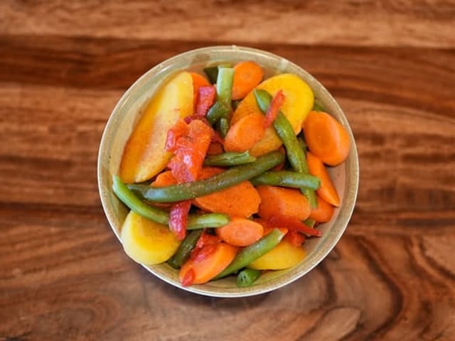 Steamed Vegetables.